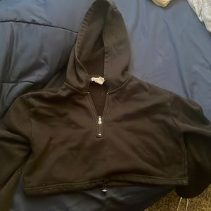 Cropped Black Hoodie